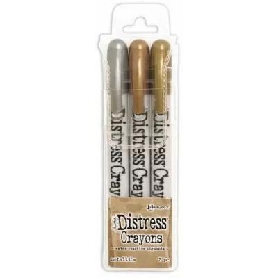 Ranger Tim Holtz Distress Crayons - Metallics